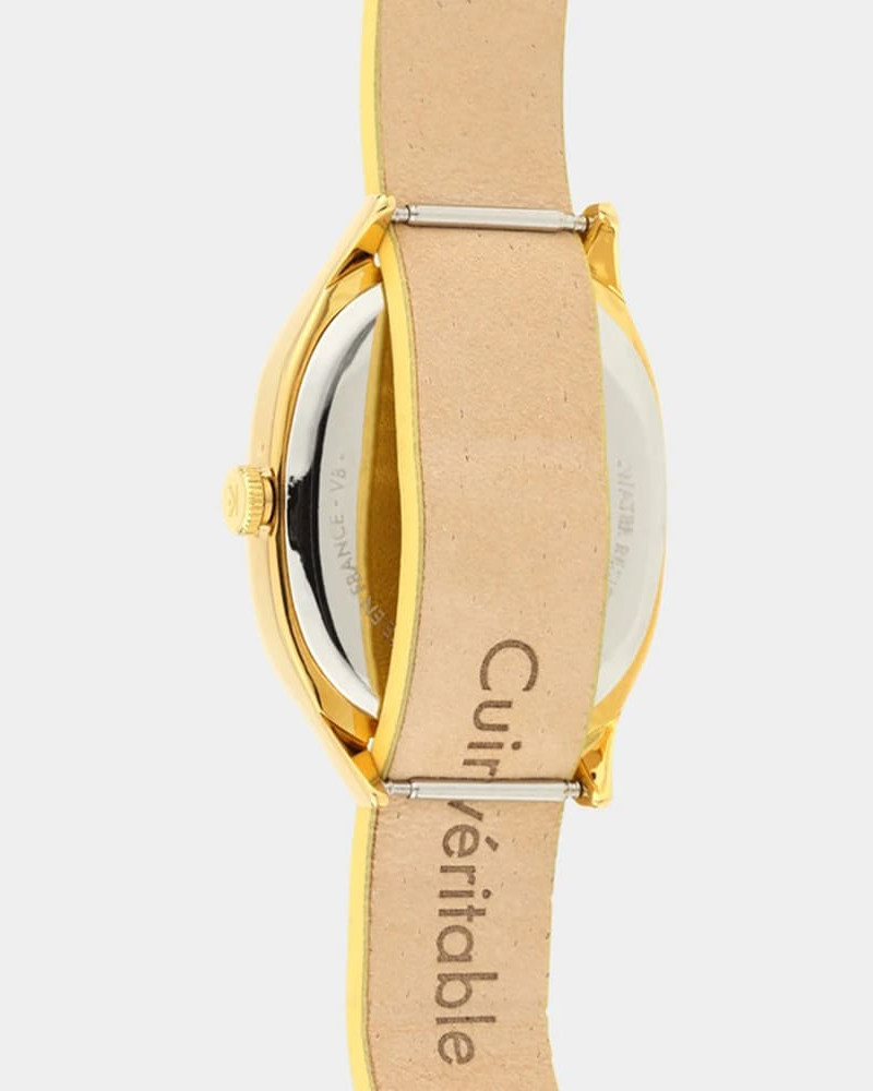 Kelton Colorama Citron-noisette damski kolorowy zegarek żółto-beżowy Kelton Colorama Citron-noisette damski kolorowy zegarek żółto-beżowy