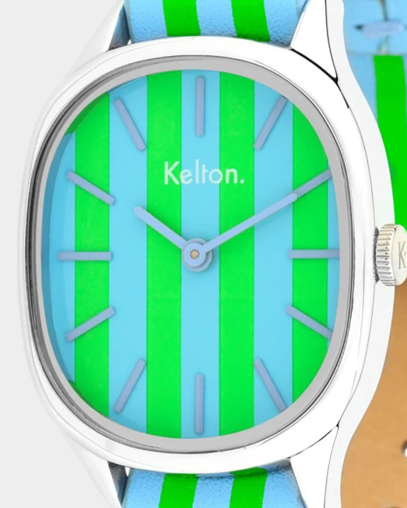 Kelton Colorama David H. damski kolorowy zegarek niebiesko-zielony Kelton Colorama David H. damski kolorowy zegarek niebiesko-zielony