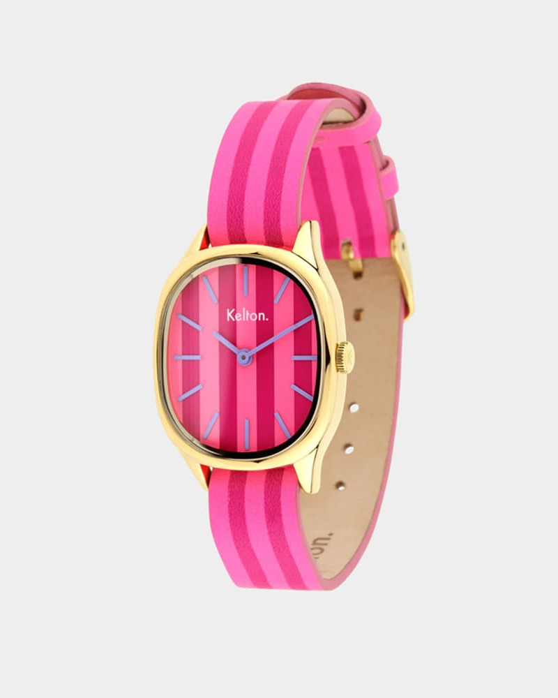Kelton Colorama Fraise-framboise damski kolorowy zegarek różowo-malinowy Kelton Colorama Fraise-framboise damski kolorowy zegarek różowo-malinowy