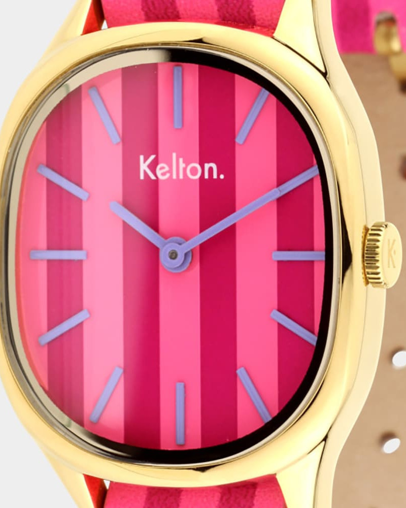 Kelton Colorama Fraise-framboise damski kolorowy zegarek różowo-malinowy Kelton Colorama Fraise-framboise damski kolorowy zegarek różowo-malinowy