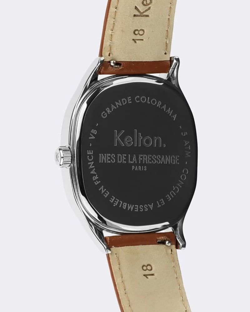 Kelton Grande Colorama Camel x Ines de la Fressange Paris – zegarek kolorowy damski (karamelowy pasek) Kelton Grande Colorama Camel x Ines de la Fressange Paris – zegarek kolorowy damski (karamelowy pasek)