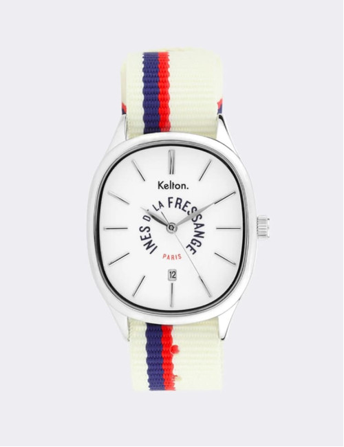 Zegarek kolorowy Kelton Grande Colorama Sport ecru x Ines de la Fressange Paris