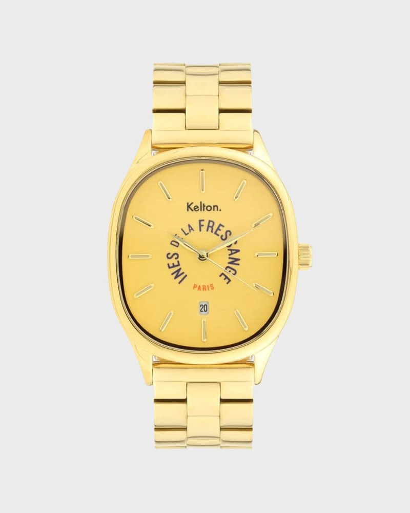 Kelton Grande Colorama Gold x Ines de la Fressange Paris – zegarek w kolorze złotym