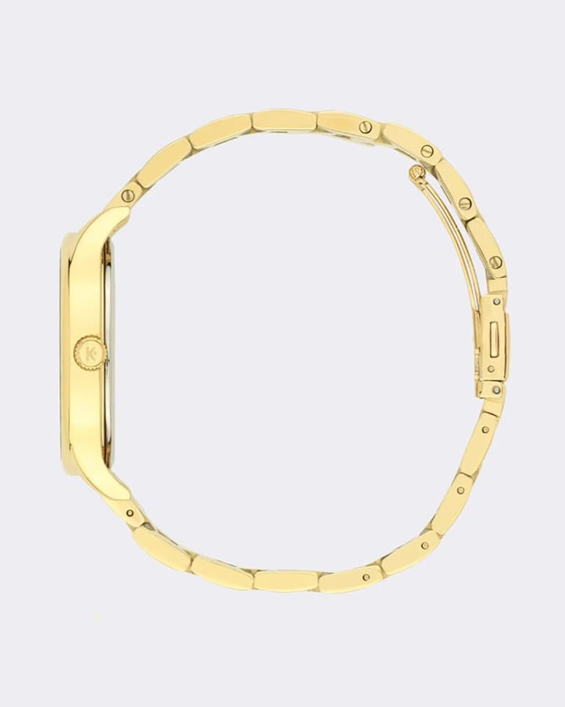 Kelton Grande Colorama Gold x Ines de la Fressange Paris – modny zegarek w kolorze złotym z paskiem ze stali nierdzewnej Kelton Grande Colorama Gold x Ines de la Fressange Paris – modny zegarek w kolorze złotym z paskiem ze stali nierdzewnej