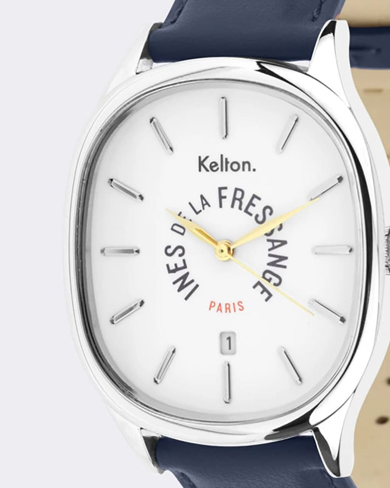 Kelton Grande Colorama Navy x Ines de la Fressange Paris – zegarek kolorowy damski (granatowy pasek) Kelton Grande Colorama Navy x Ines de la Fressange Paris – zegarek kolorowy damski (granatowy pasek)
