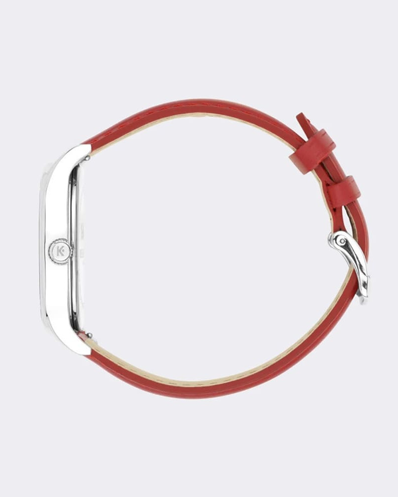 Zegarek kolorowy damski Kelton Grande Colorama Red x Ines de la Fressange Paris (czerwony pasek) Zegarek kolorowy damski Kelton Grande Colorama Red x Ines de la Fressange Paris (czerwony pasek)
