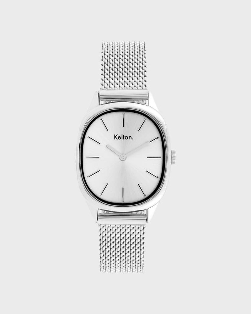 Kelton Colorama Mesh Silver – zegarek w kolorze srebrnym