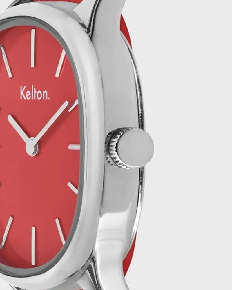 Kelton Colorama Red damski kolorowy zegarek czerwony Kelton Colorama Red damski kolorowy zegarek czerwony