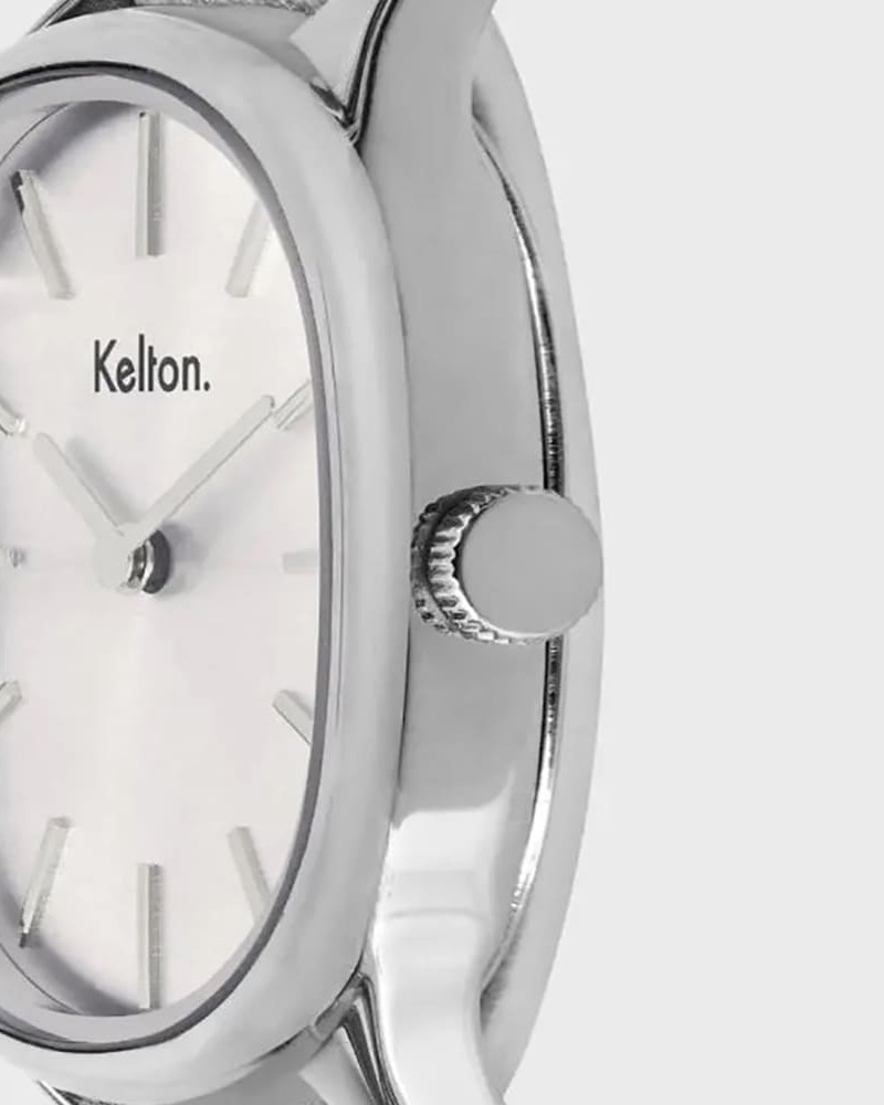 Kelton Colorama Silver Elegancki zegarek damski w kolorze srebrnym Kelton Colorama Silver Elegancki zegarek damski w kolorze srebrnym