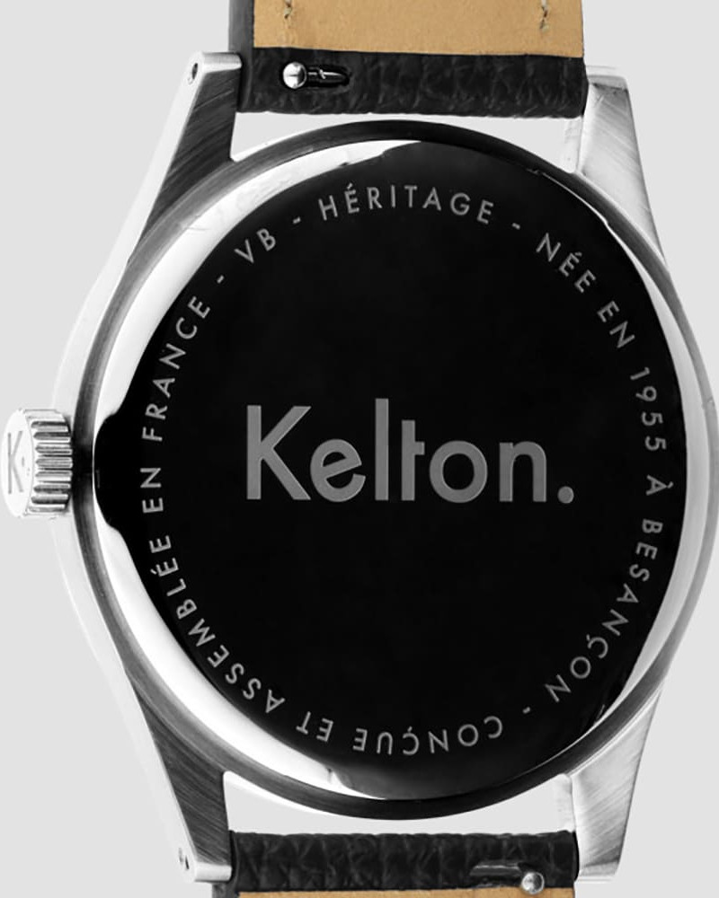 Kelton Héritage Navy Epsom Black – zegarek retro kolorowy granatowy z paskiem Epsom Kelton Héritage Navy Epsom Black – zegarek retro kolorowy granatowy z paskiem Epsom