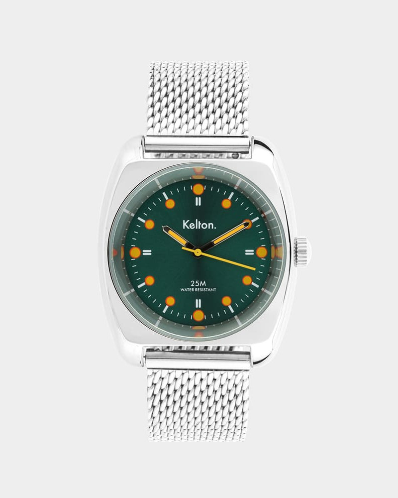Kelton RC2 Green Orange Mesh – zegarek retro kolorowy zielono-pomarańczowy Kelton RC2 Green Orange Mesh – zegarek retro kolorowy zielono-pomarańczowy
