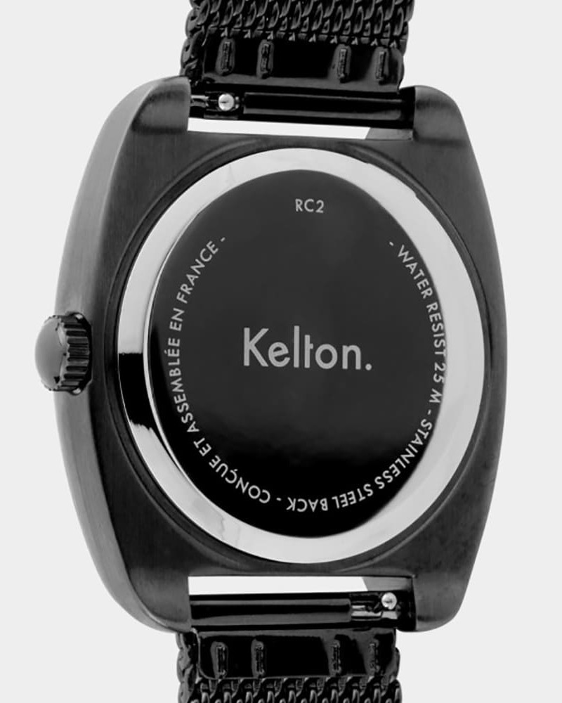 Kelton RC 22 Damier Mesh – zegarek retro z paskiem mesh (szachownicę) Kelton RC 22 Damier Mesh – zegarek retro z paskiem mesh (szachownicę)