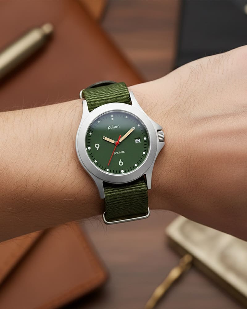 Sekret wyjątkowości Solaire Soleil Vert Nato Kaki Kelton.pl