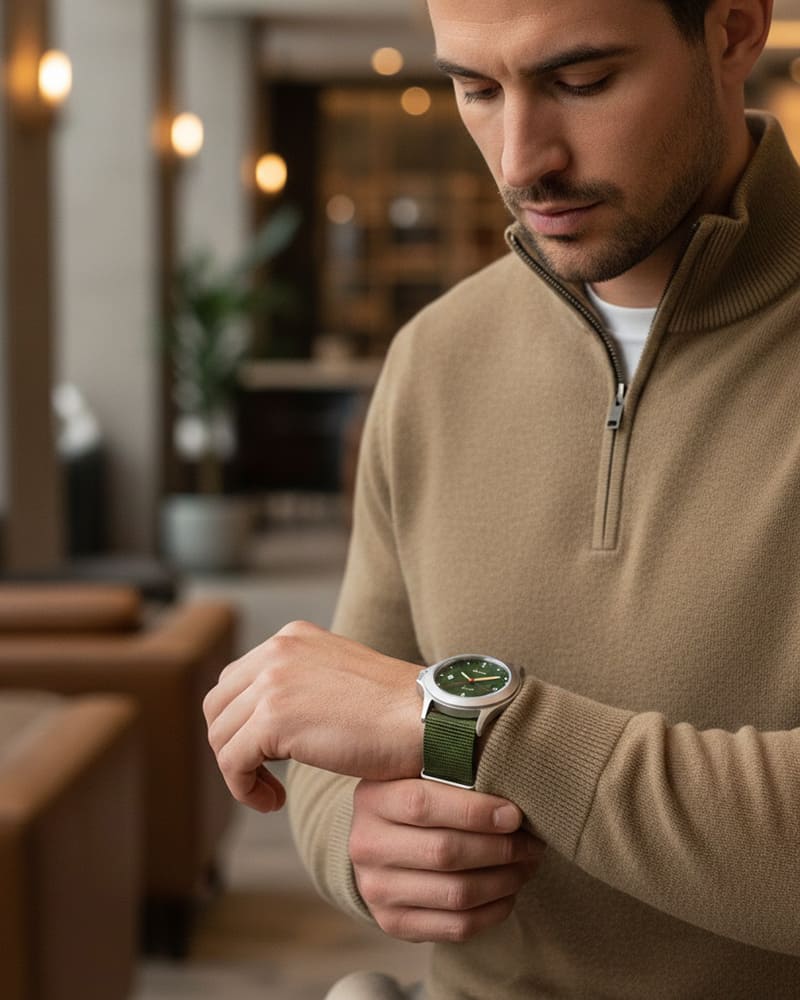 Sekret wyjątkowości Solaire Soleil Vert Nato Kaki Kelton.pl