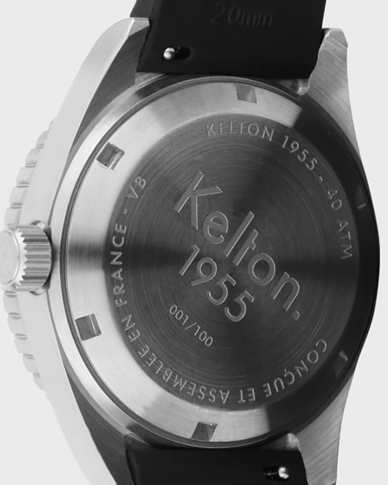 Kelton Tropic 1955 – zegarek do nurkowania 40 ATM (czarny pasek) Kelton Tropic 1955 – zegarek do nurkowania 40 ATM (czarny pasek)