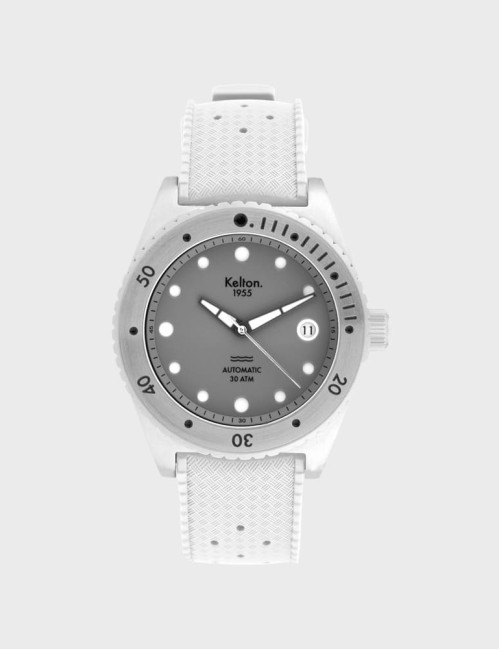 Zegarek do nurkowania Kelton Tropic 1955 30 ATM (biały pasek)