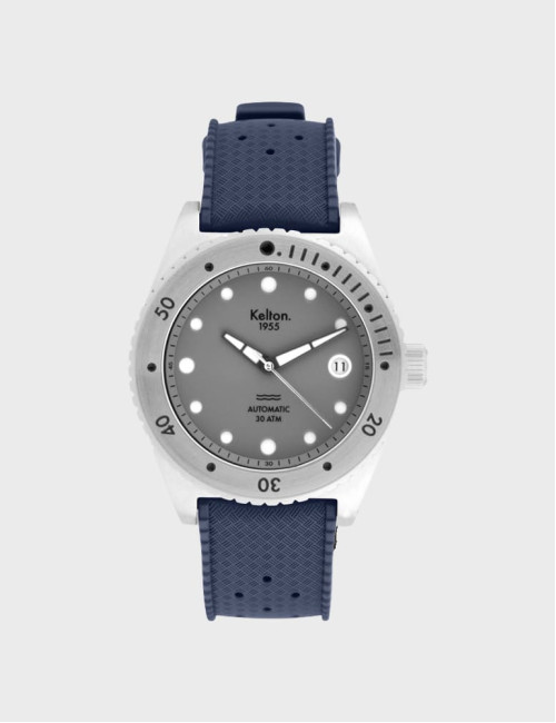 Zegarek do nurkowania Kelton Tropic 1955 30 ATM (granatowy pasek)